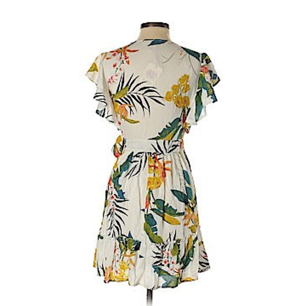 NEW Entro Tropical Print Wrap Dress